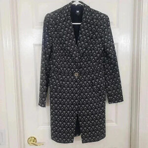 W by Worth Geo Print Trench Coat